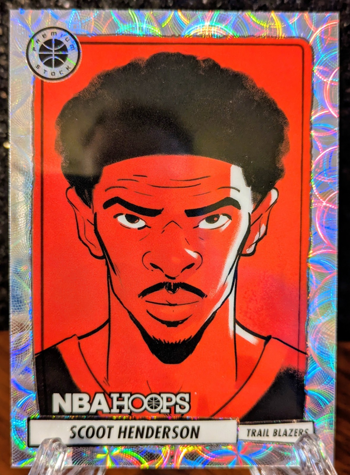 2023-24 NBA Hoops - Presentations Scoot Henderson #19 Premium Stock Case Hit SSP