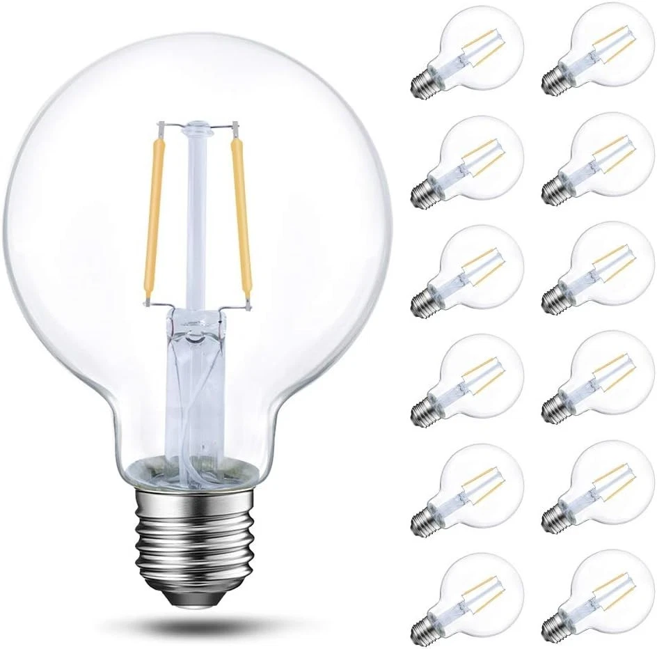 Vintage Globe LED Light Bulb 12-Pack - Image 3 of 4
