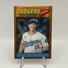2026 Topps Heritage Will Smith Chrome Orange Refractor #/25 Dodgers