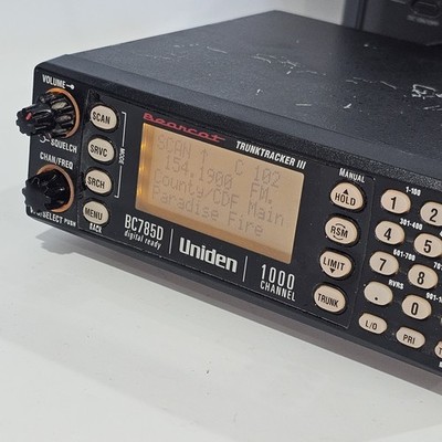 Uniden BearCat TrunkTracker III BC785D 1000 Channel Scanner Radio NO CARD