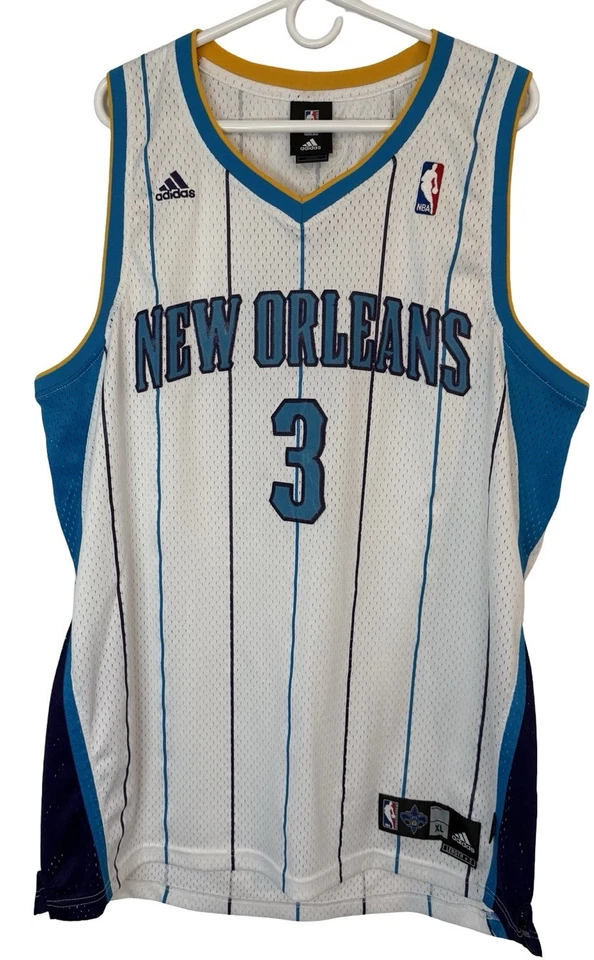 VTG Adidas #3 Chris Paul CP3 Basketball Jersey Mens XL NBA New Orleans Hornets* - Image 4 of 4