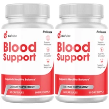 Bio Pulse- Blood Support- 2 Bottles- 120 Capsules
