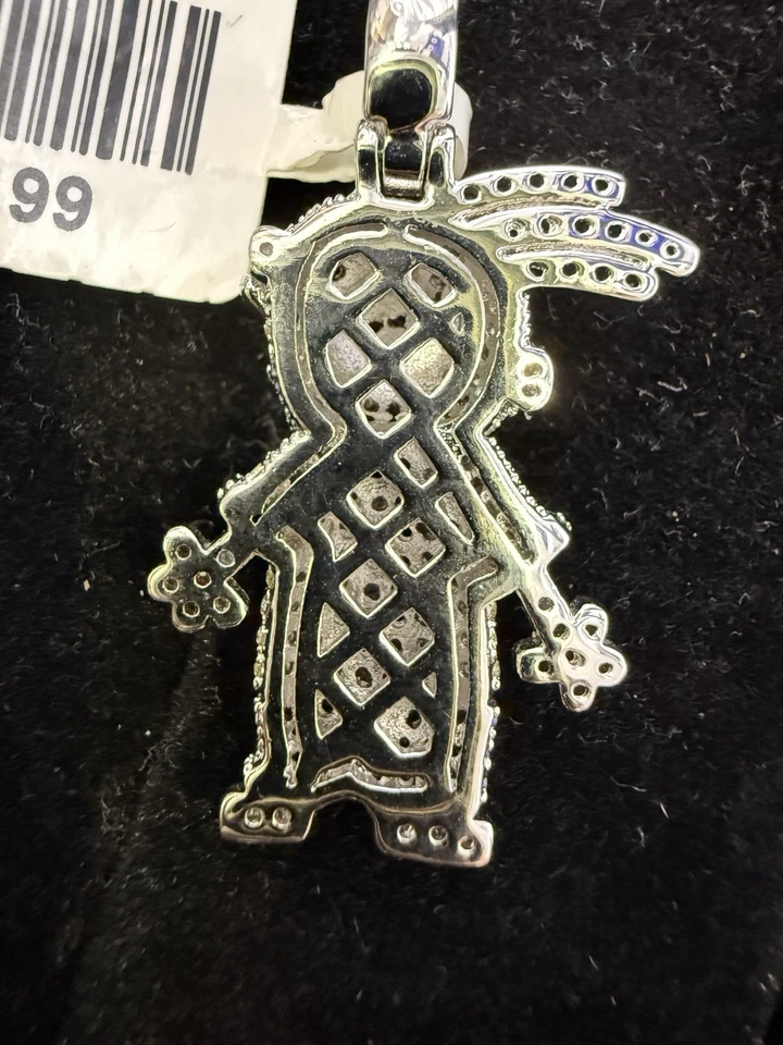 Ed Edd n Eddy 小饰品吊坠镀白金 CZ (s2) Apx 1.5 英寸 — 第 4/4 张图片