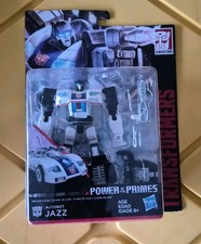 Transformers Power of the Primes Deluxe Class Autobot JAZZ Box Damaged