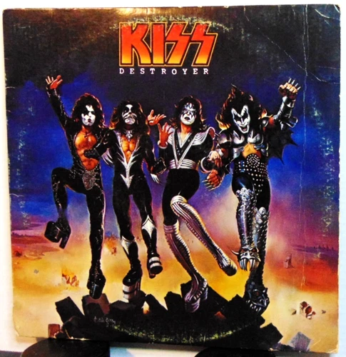 Kiss - Destroyer - 1976 Blue Bogart Casablanca NBLP 7025 Hard Rock Vinyl LP