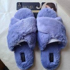 Rachel Roy Faux Fur Crossband Slippers 9/10 large