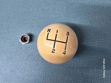 Old Vintage Ivory Hurst Shifter 4 Speed Ball 38-16 Coarse Thread Chevy Dodge