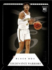 2019 PANINI CHRONICLES #302 JORDAN POOLE #/249 RC ELITE BLACK BOX WARRIORS