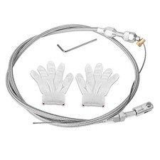 36" Braided Throttle Cable Kit, Compatible with 97-07 Chevrolet/Chevy 36 inch