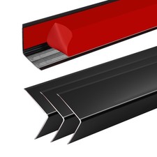 4Pcs 57" Black Metal Corner Protector, L-Molding Corner Guards for Walls, Cab...