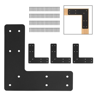 4 Pack 10''x10'' L Post Brackets,L Flat Mending Plate,L Post to Beam Bracket,...
