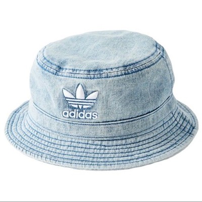 NEW Adidas Urban Outfitters UO Originals Blue Denim Bucket Cap Hat