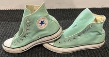 vintage 1990s converse sneakers baby blue. Unisex men  s size 7 women  s 9.