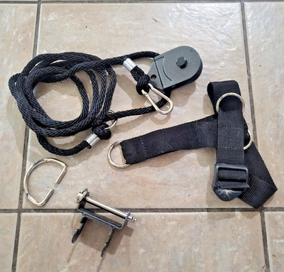 Total Gym Platinum Plus Leg Rope Pulley Assembly W Ankle Harness, Tower Mount