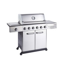 Outback Jupiter 6 Burner Gas BBQ Hybrid  - Stainless Steel OUT371208
