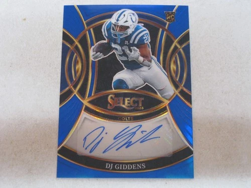 2025 Panini Select Blue Prizm Autograph Auto #DGN DJ Giddens 047/149 RC