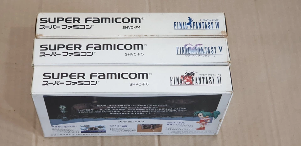 Super Famicom NTSC J SNES Japan Final Fantasy IV, V & VI Boxed, Square 1991 - Image 4 of 4