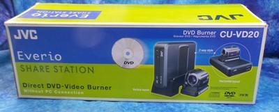 JVC Everio CU-VD20 Direct DVD Burner HD Share Station Video MPG4