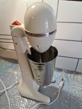Vintage Hamilton Beach 727-3 DrinkMaster Milkshake Mixer Beige USA Stainless