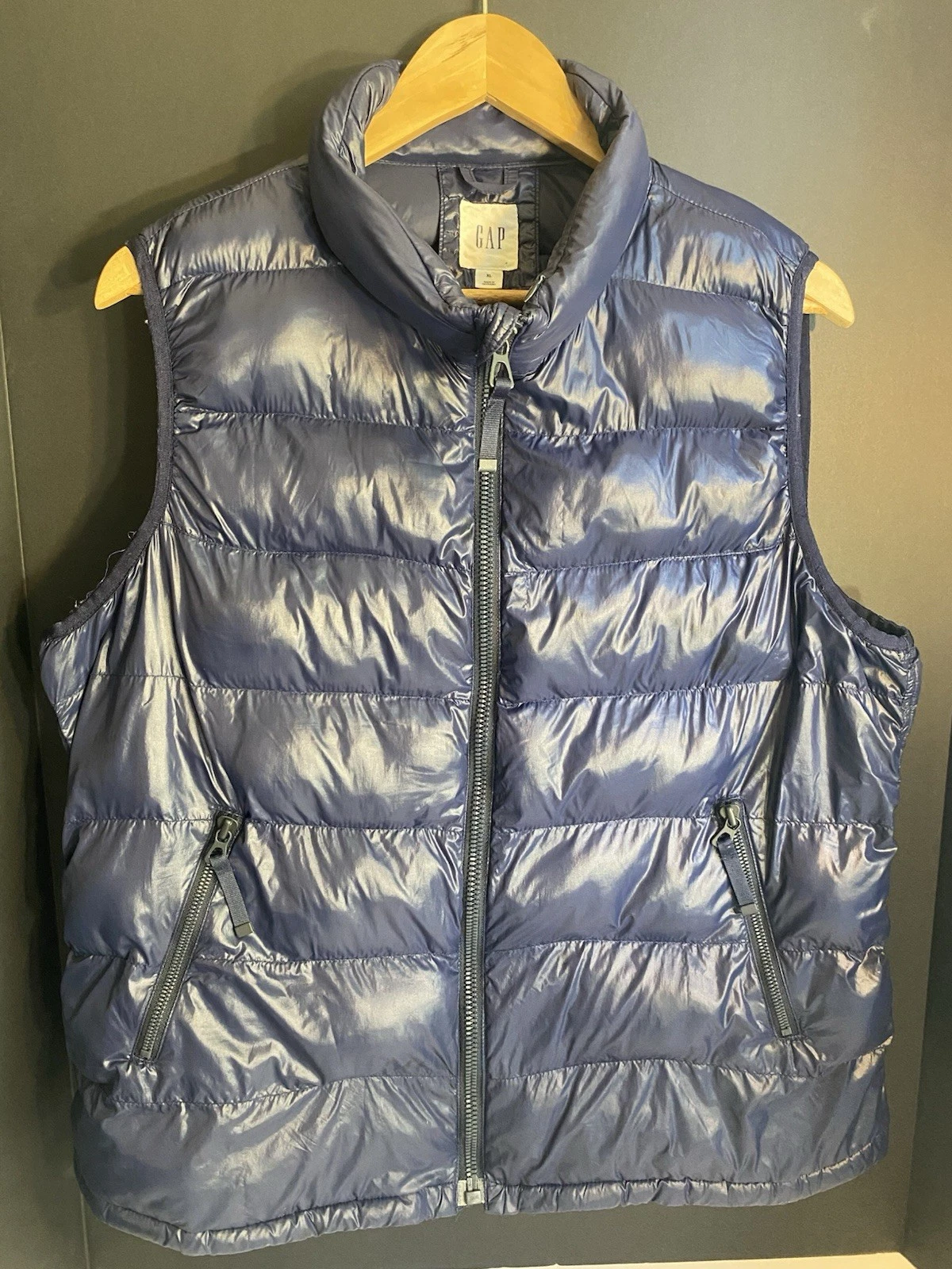 Gap Puffer Vest Men-Navy Blue-XL