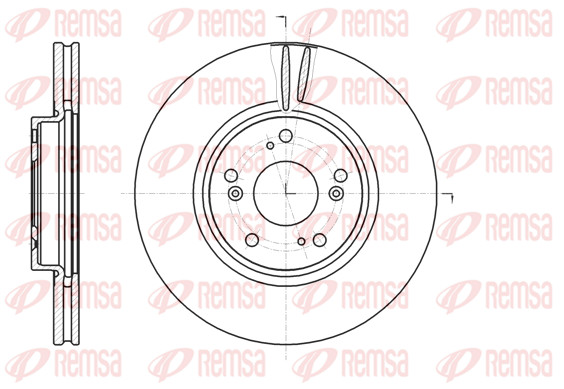 Remsa 2X Bremsscheibe Vorne Ø300Mm BelüFtet FüR Honda CR-V II Accord VII RD CL-image