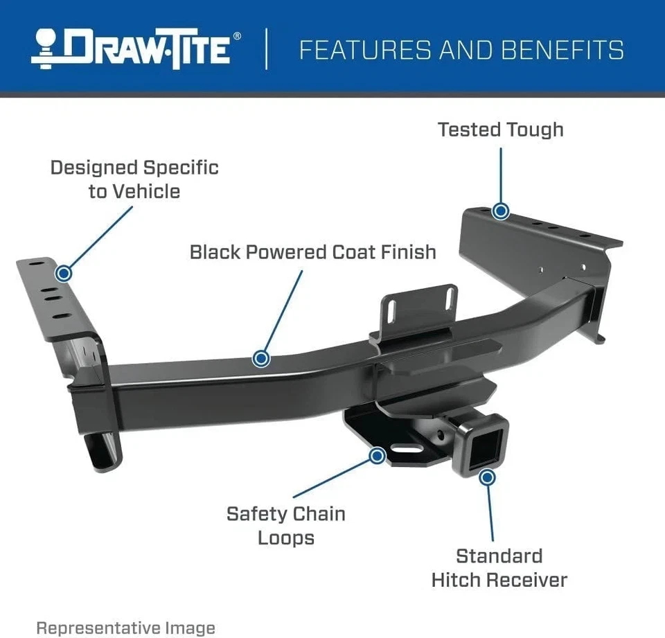 Receptor de enganche de remolque clase 5 de 2" para Ford F-250/F-350 Super Duty 1999-2016 🚚 Foto 4 de 4