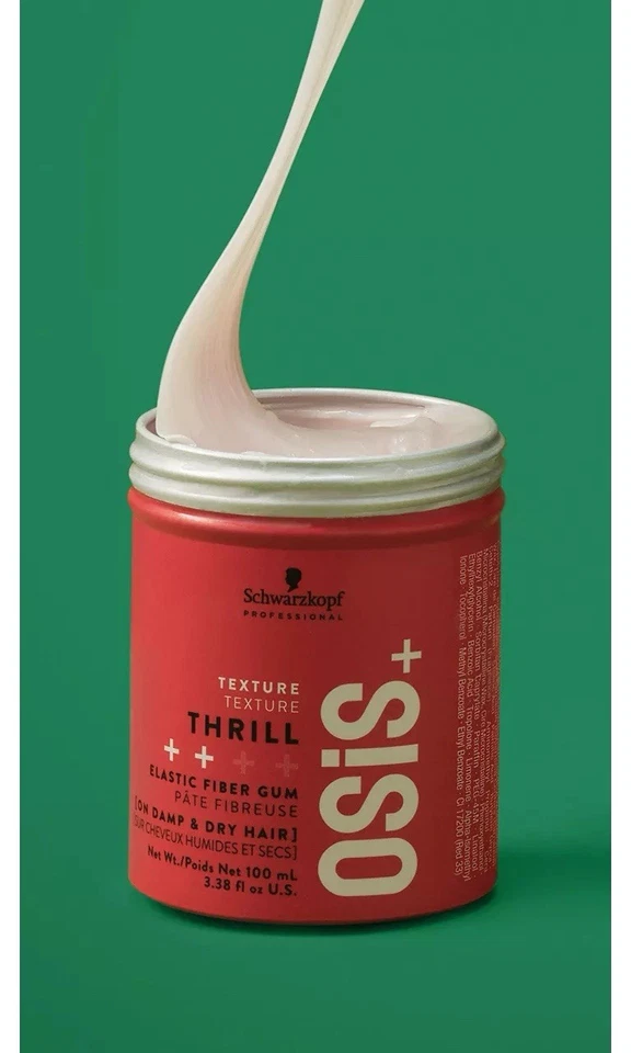 [PACK DE 3 PIEZAS] Schwarzkopf Osis+ Thrill Elastic Fiber Gum, 3,38 oz Foto 2 de 2