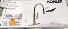 Kohler Revolv 1 Handle Pull Down Spray Kitchen Faucet Stainless Steel R34619-VS