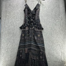 Anthropologie Let Me Be Dress Womens XS Cottagecore Quiet Luxury  Ruffle Floral