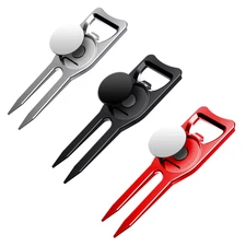 Golf 6-in-1 Multifunction Divot Tool / Golf Ball Marker / Groove Cleaner