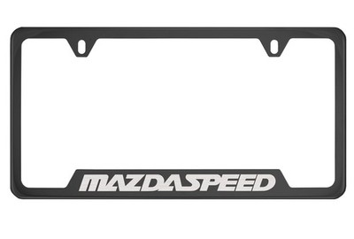 Black Chrome License Plate Frame for Mazdaspeed