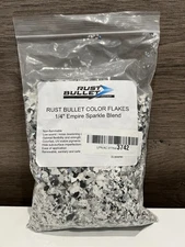 RUST BULLET Color Floor Flakes 1/4” Empire Sparkle Blend 1 lb.