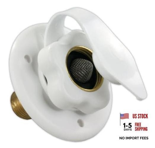 , 94214 City Water Fill, Brass Check Valve – White