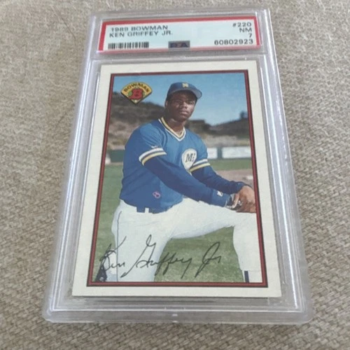 Bowman 1989 Ken Griffey Jr. #220 PSA 7 Rookie Seattle Mariners Baseball Card