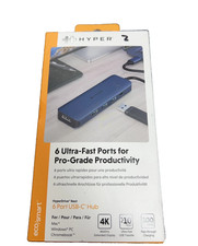 HyperDrive Next 6-Port USB C Hub 10 Gbps Data Transfer, 4 USB Ports - NEW OPEN 