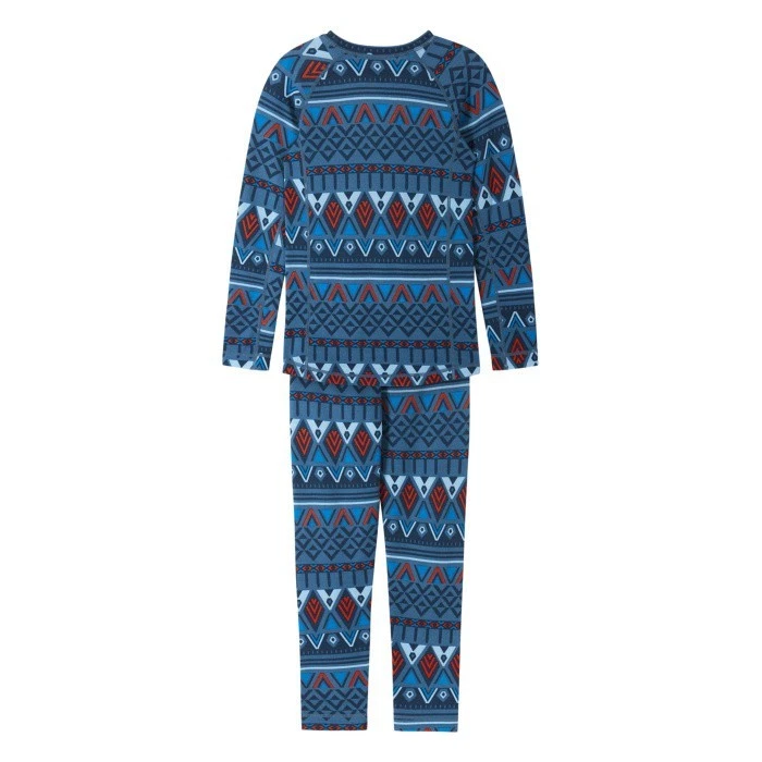 BNIB Reima Taitoa Kids Merino Thermal Baselayer Set - Blue/Red 90cm last price!