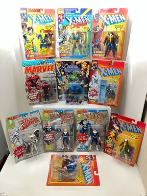 LOT 10 1992-96 Marvel Toy Biz X-Men, Fantastic 4, Super-Hero Action Figures NEW