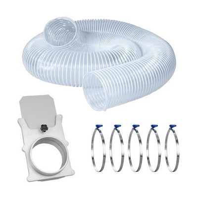 6'' x 10' Dust Collection Hose w/ 5pcs Stainless Steel Clamps & Blast Gate for...