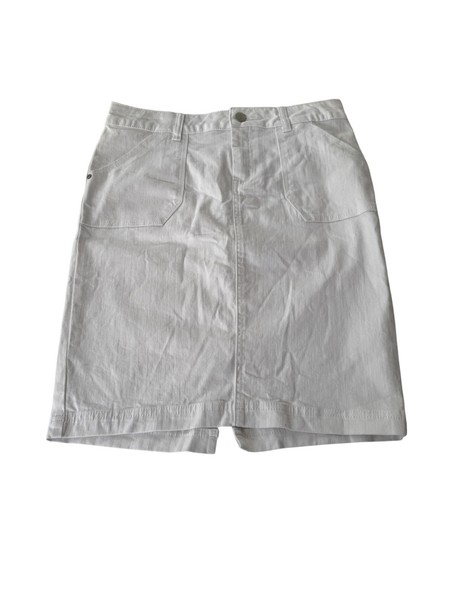 Target Womens size 10 White Denim Jean Skirt Good Condition