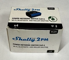 4X Shelly Plus 2PM Power Metering Switch 2x8 A WI-FI, Bluetooth & Roller Shutter
