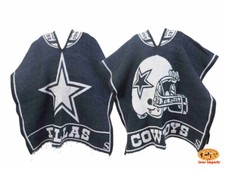 Mexican Dallas Cowboys Poncho Unisex One Size Reversible