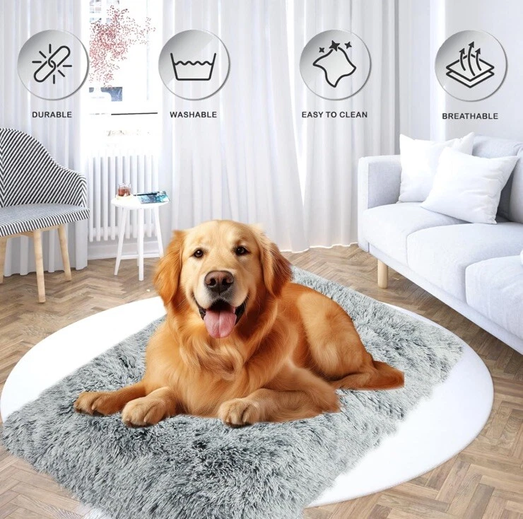 Big Ant Dog Bed, Comfort Fluffy Plush Dog Crate Mat, Washable Dog Crate Pad XL - Image 3 of 4