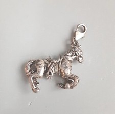 Horse Charm Silver Plate 1 Inch