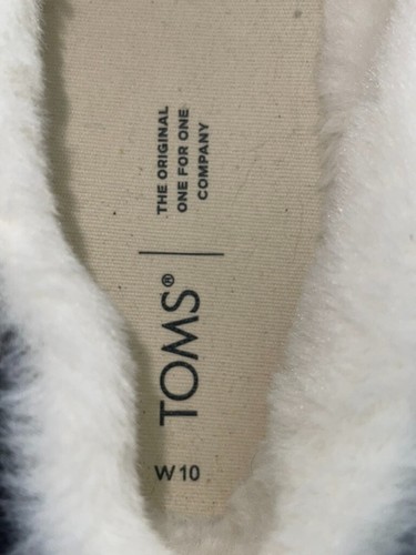 TOMS Alpargata Cupsole Fleece Lined Wale Corduroy Slip On Sneakers Grey 10 Women - Picture 5 of 8