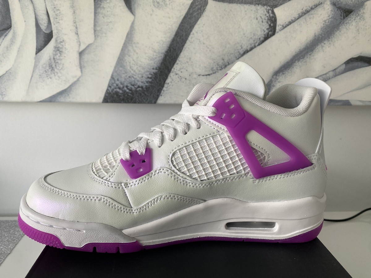 Air Jordan 4 Retro GS 4Y ホワイト/パープル GS) Air Jordan 4 Retro 'Purple Metallic' 408452-115
