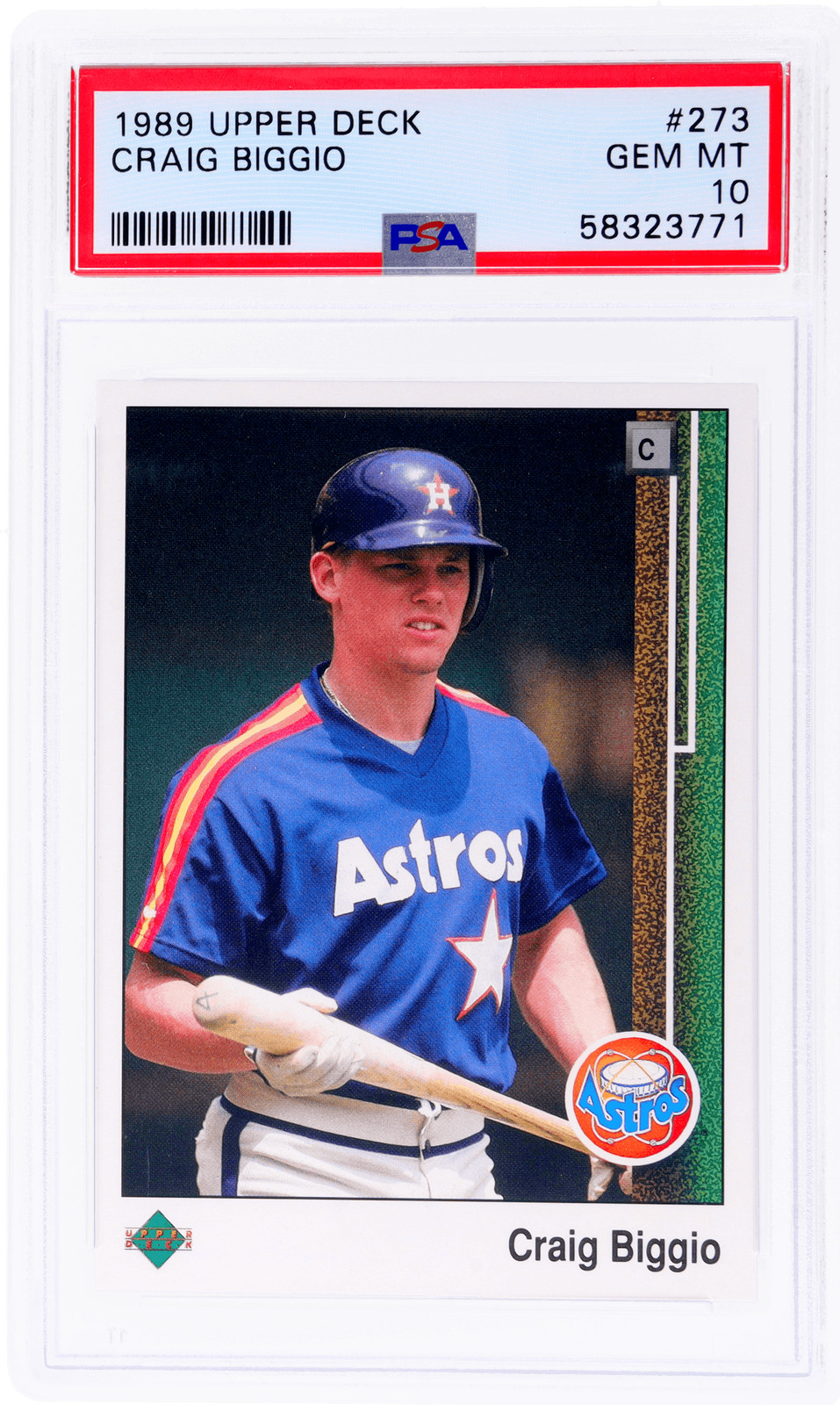 1989 Upper Deck Craig Biggio #273 PSA 10
