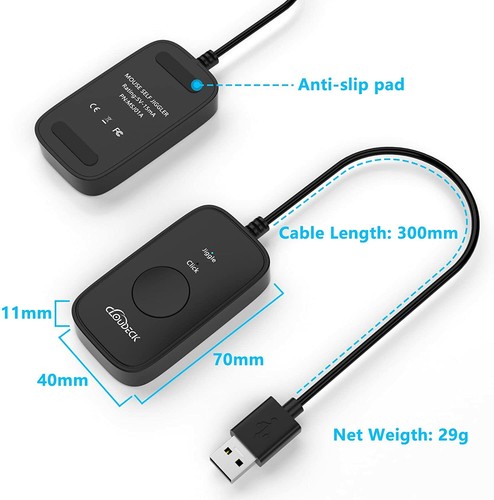 PC Mac Mouse Jiggler Clicker Mover Mouse Assistive Click Device Pointer Movement - Picture 4 of 6