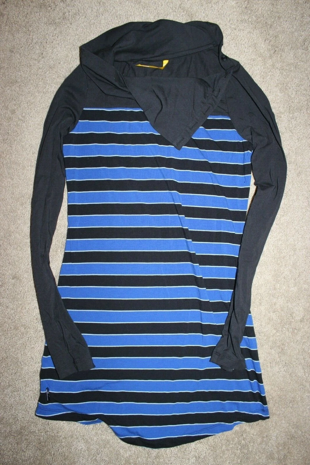 lole turtleneck stripe tunic shirt