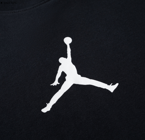Nike Men's AirJordan Jumpman Men's T-Shirt Black/White CW5190-010 i - Picture 3 of 4