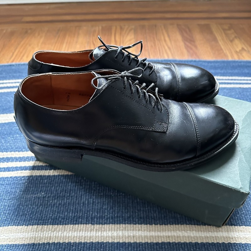 Alden 558 Black Calfskin Straight Tip Blucher Alden Model Project